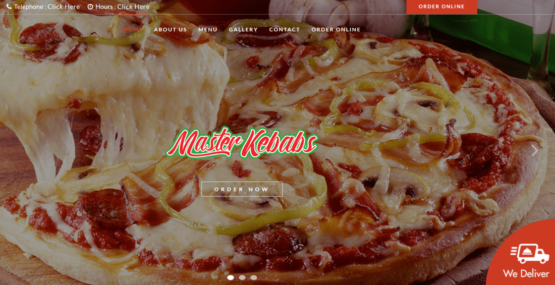 Online Ordering Responsive Website