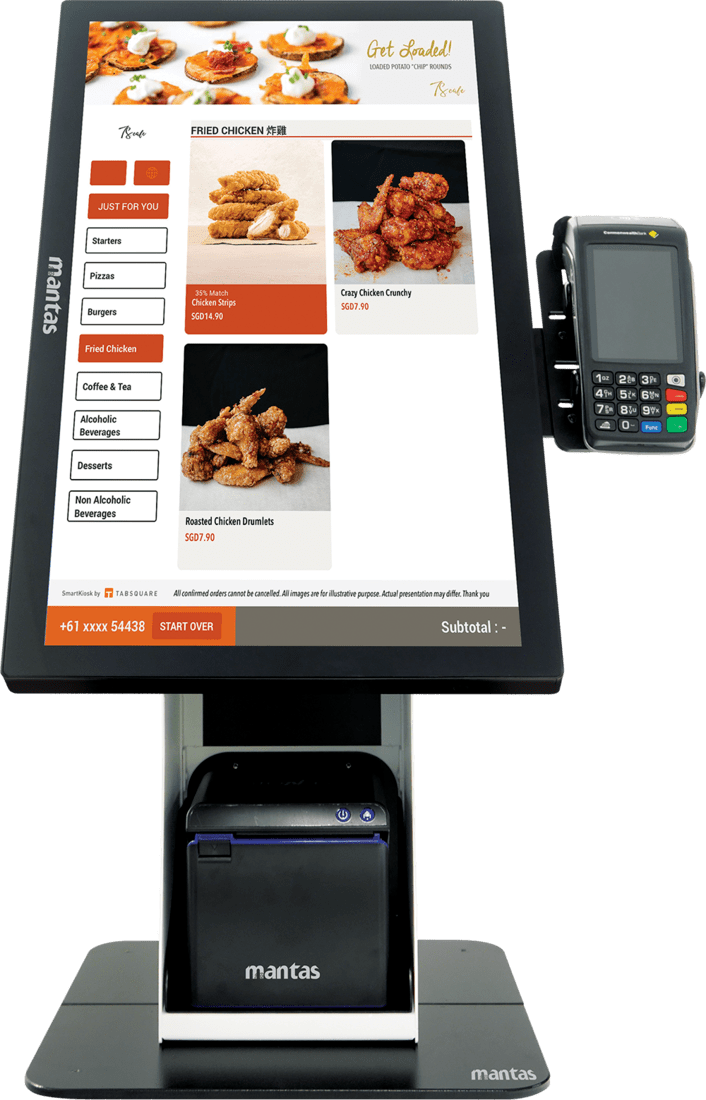 Mantas A6500 Kiosk 21.5" Bench Top