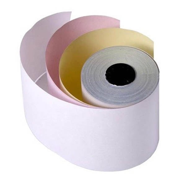 Dot Matrix 3 Ply Roll - 76mm x 76mm - 24 Pack