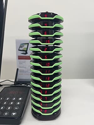 Buzzer Pager Kit Round with Keyboard and 15 Pagers